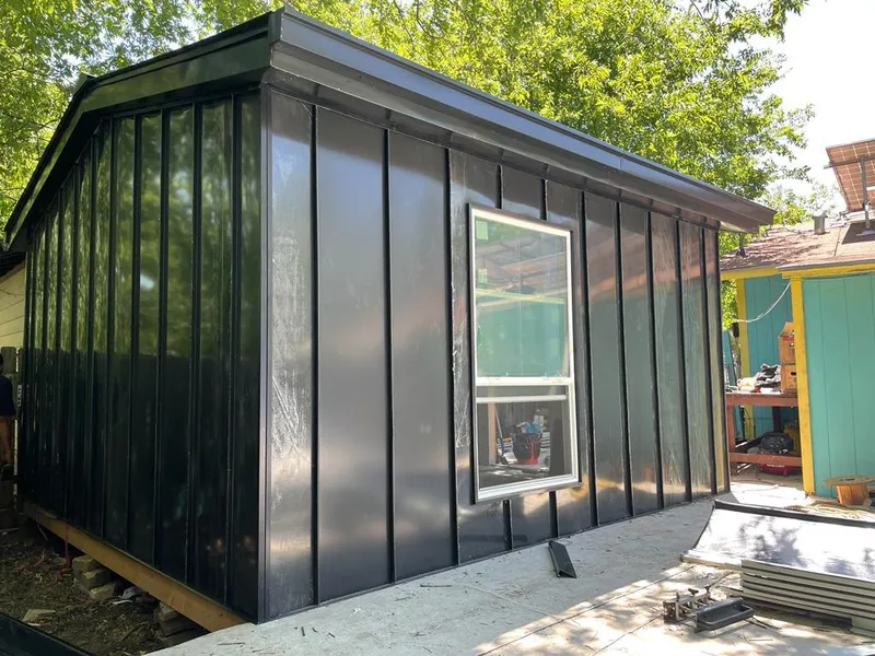 Black standing seam metal wall panels for Metal Roof Installation in Totowa